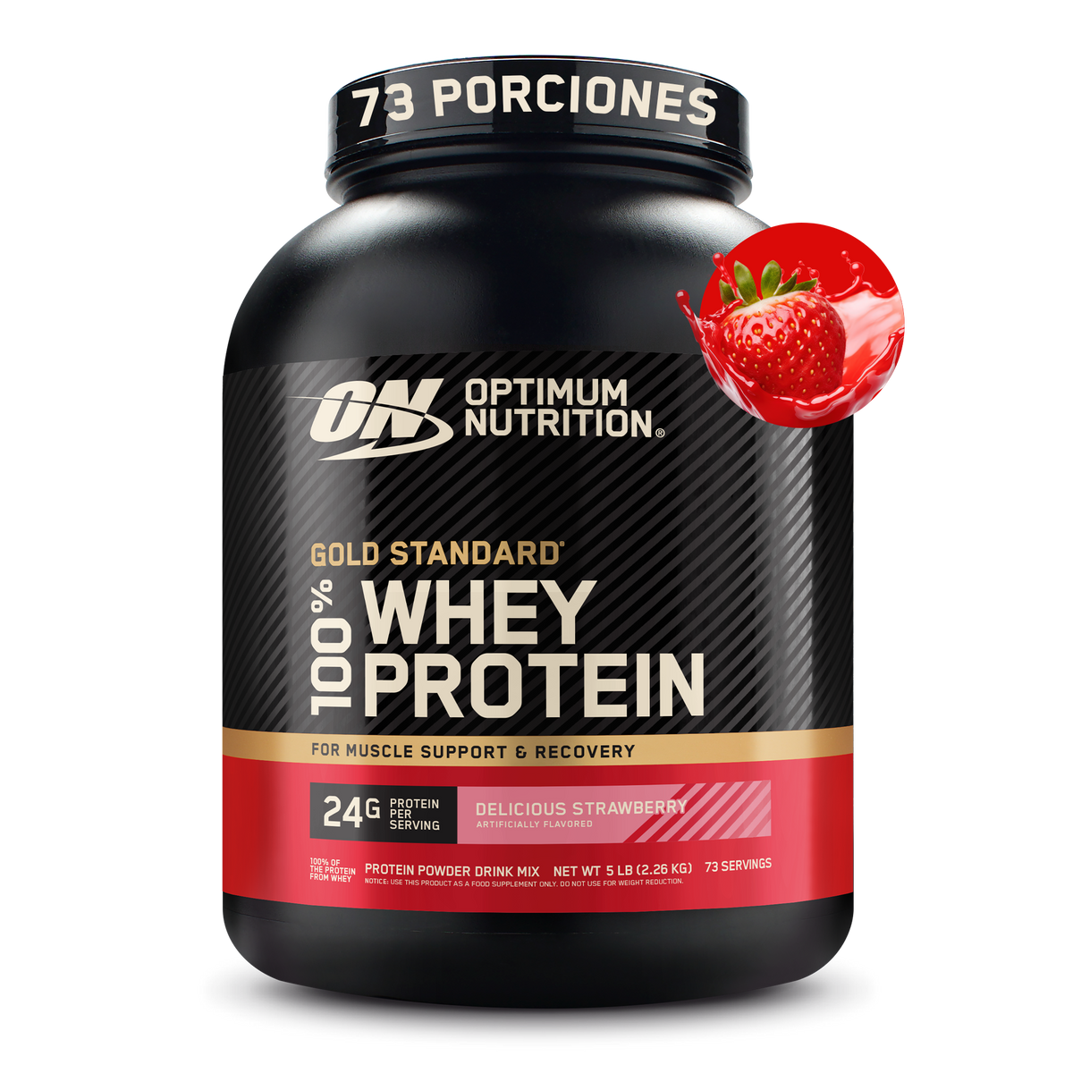 Gold Standard 100 % Whey Isolated Blend Sabor Delicious Strawberry