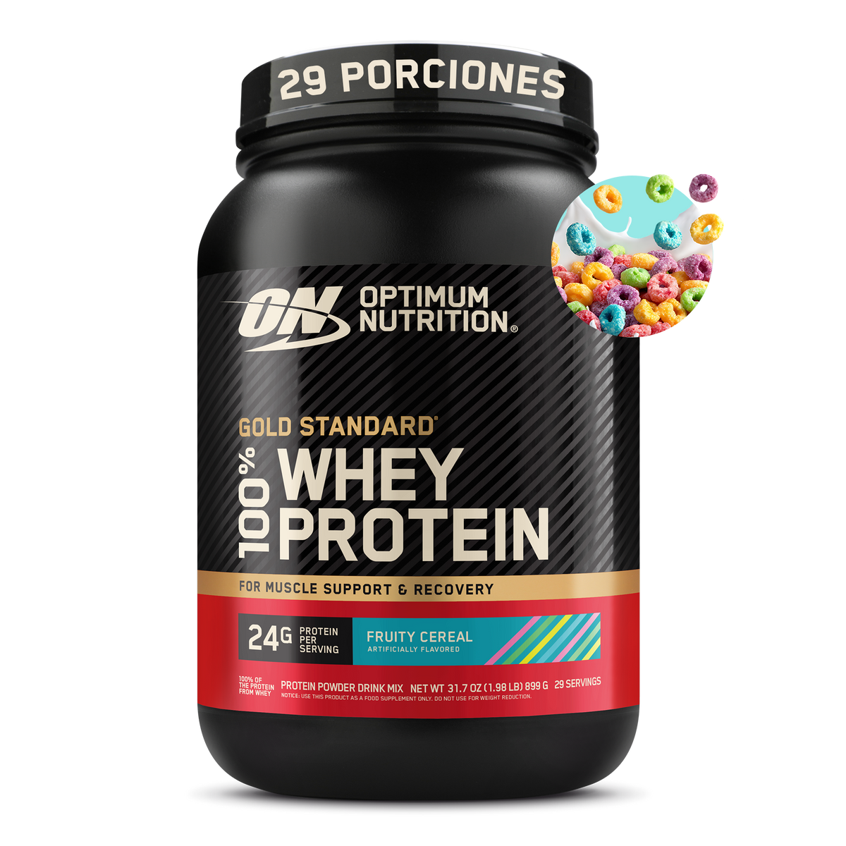 Gold Standard 100 % Whey Isolated Blend Sabor Fruit Cereal