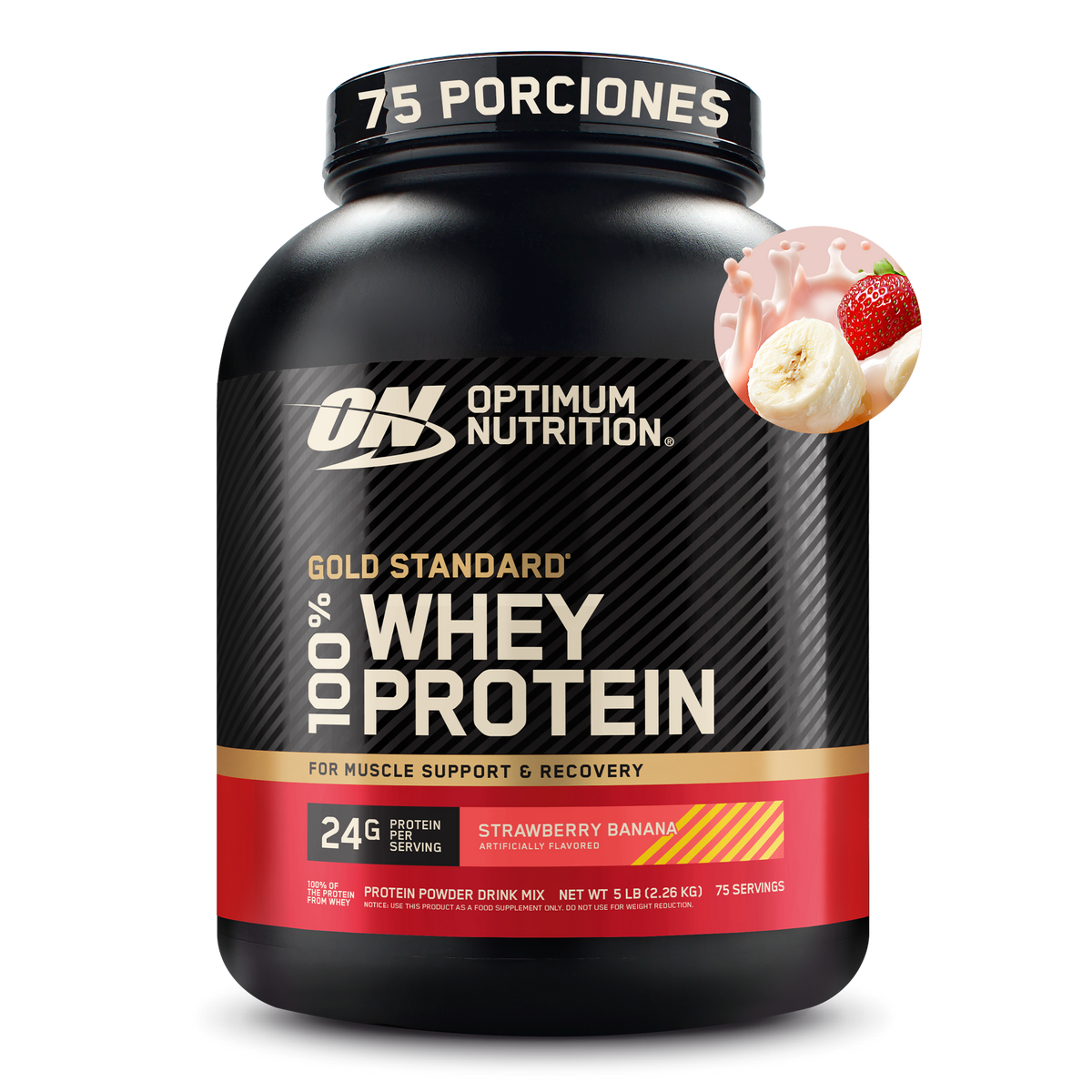 Gold Standard 100 % Whey Isolated Blend Sabor Strawberry Banana