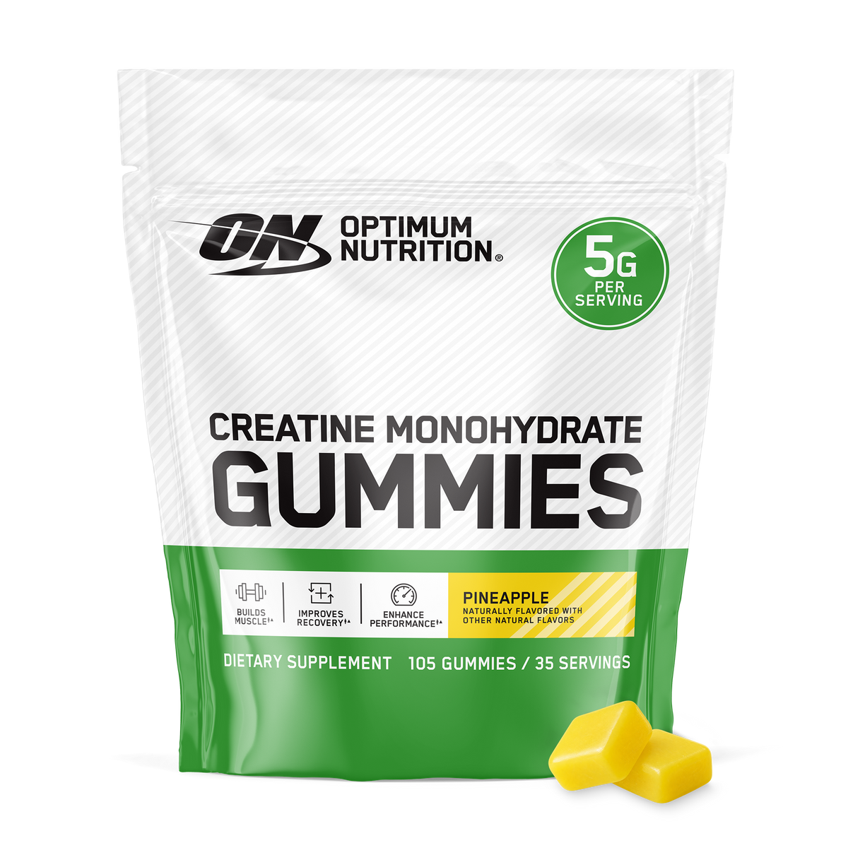 Creatina Monohidratada en Gomitas Sabor Pineapple