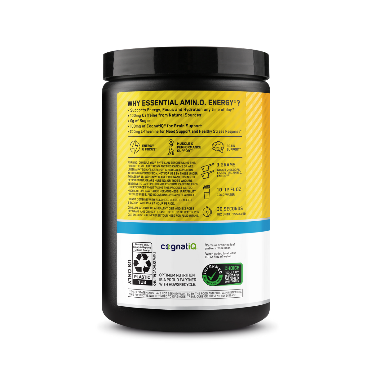 AMINO NRGY HYDRATION + F0KUS Sabor Sun Kissed Citrus