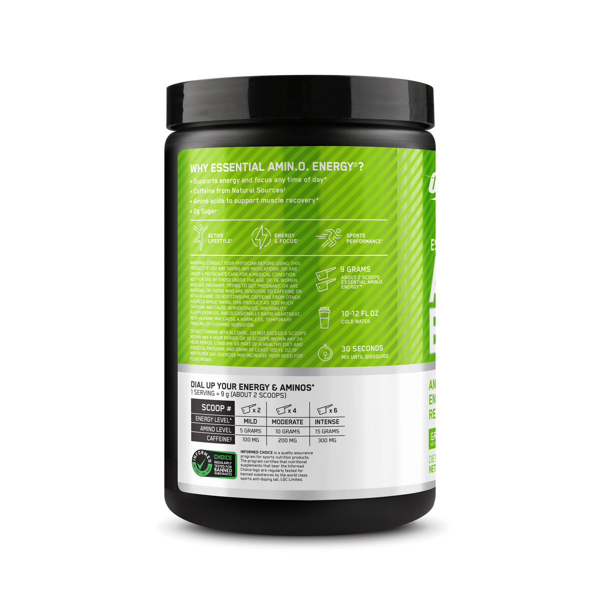 Essential AMINO NRGY Polvo Sabor Green Apple