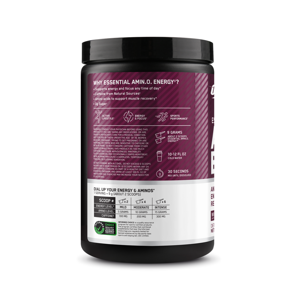 Essential AMINO NRGY Polvo Sabor Wild Berry
