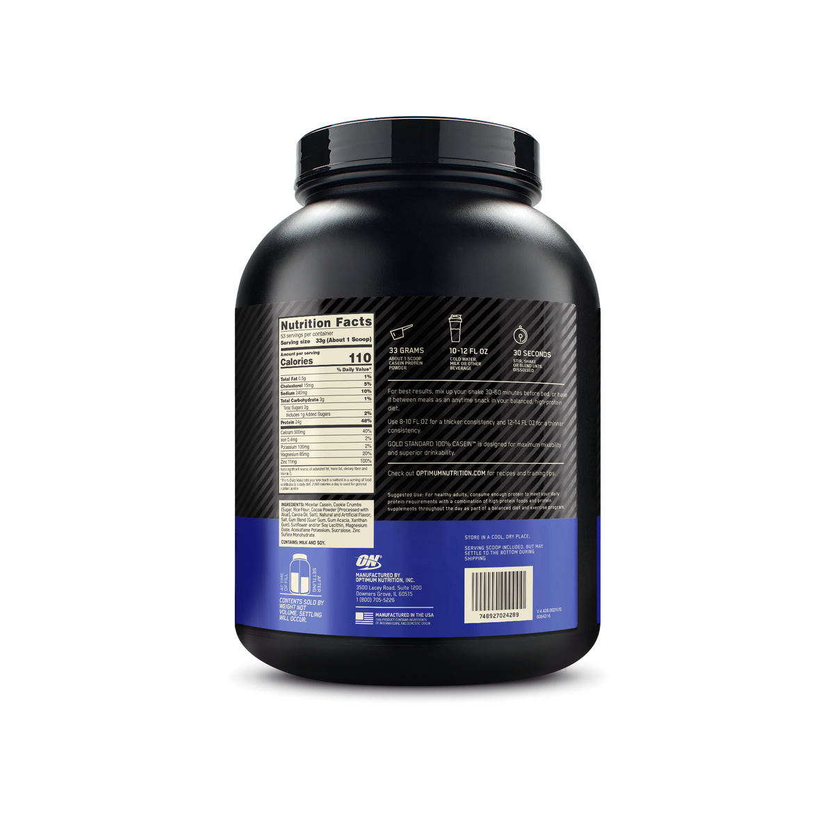 Gold Standard 100% Casein Cookies & Cream