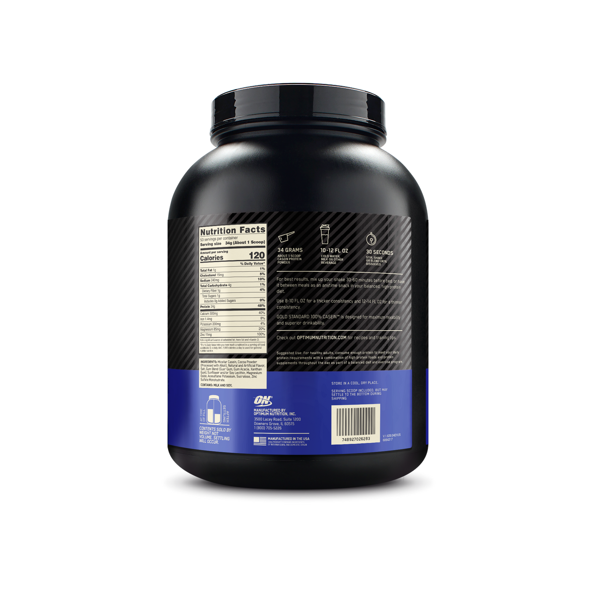 Gold Standard 100% Casein Chocolate Peanut Butter