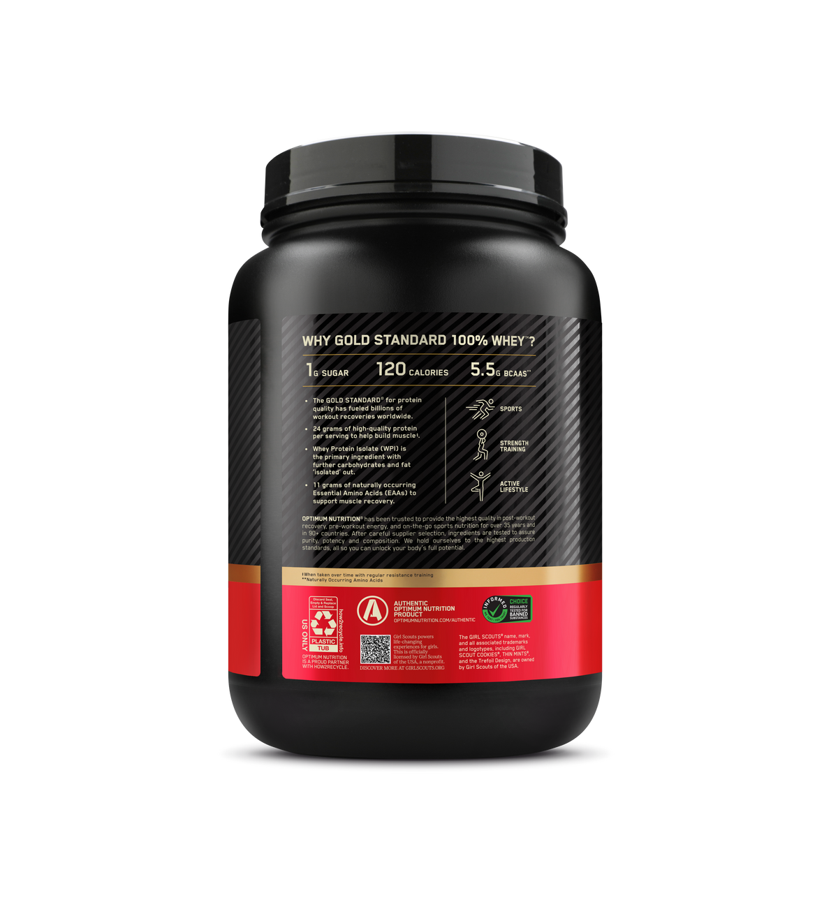 Gold Standard 100 % Whey Isolated Blend Sabor Thin Mints