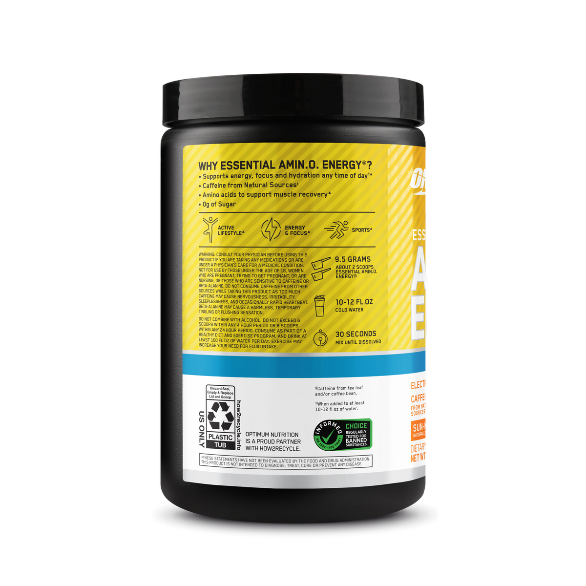 AMINO NRGY + Electrolitos Polvo Sabor Sunkissed Citrus