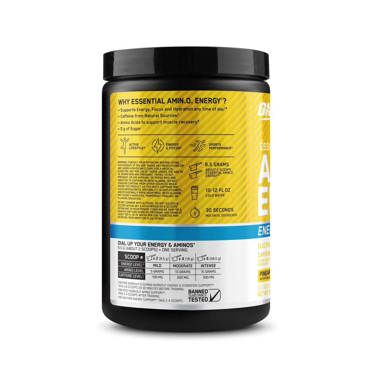 AMINO NRGY + Electrolitos Polvo Sabor Pineapple