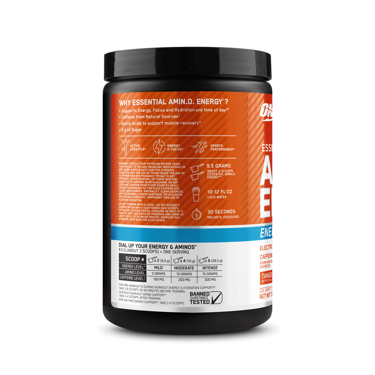 AMINO NRGY + Electrolitos Polvo Sabor Tangerine
