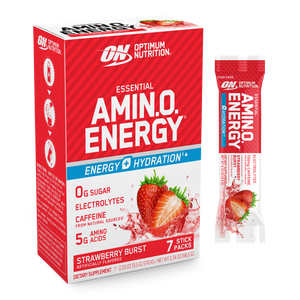 AMINO NRGY + Electrolitos Stick Packs Sabor Strawberry