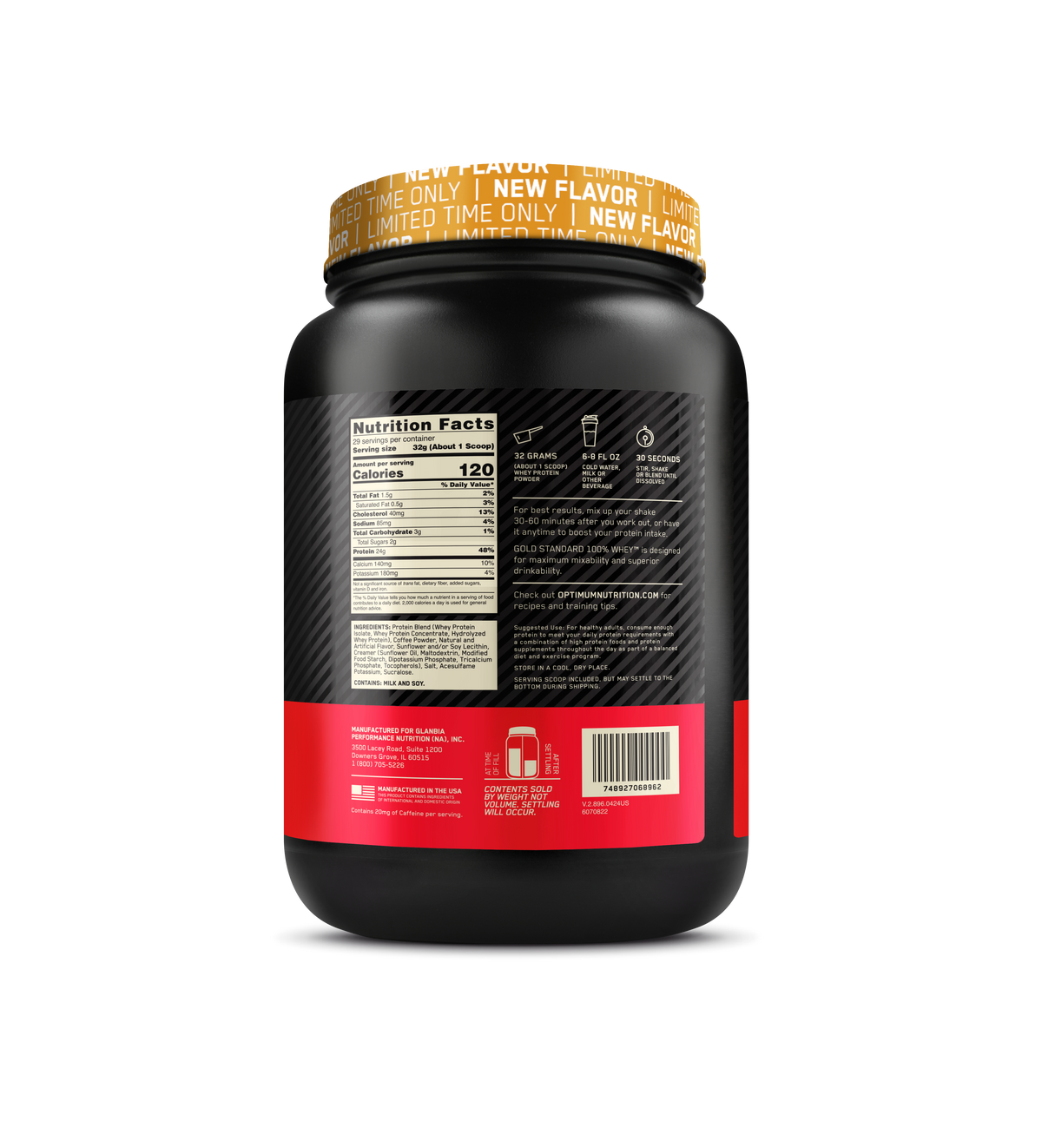Gold Standard 100 % Whey Isolated Blend Sabor Caramel Macchiato